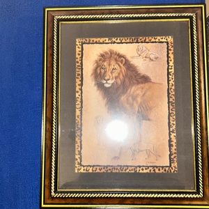 Home interior leopard and lion